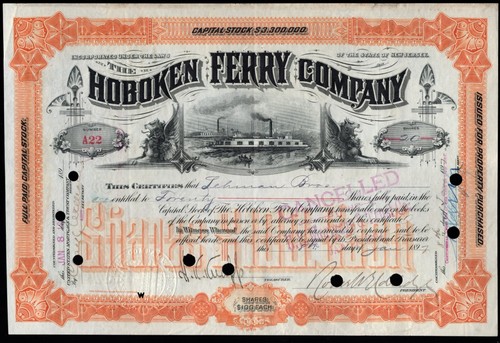 1897 stock certificato - stock,